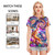 All-Over Print Women's Round Neck T-Shirt | 190GSM Cotton PB945