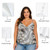 All-Over Print Women's Cami Peplum Top PBE74