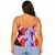 All-Over Print Women's Cami Peplum Top PBE7K