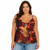 All-Over Print Women's Cami Peplum Top PBE7A