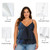 All-Over Print Women's Cami Peplum Top PBE75