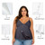 All-Over Print Women's Cami Peplum Top PBE8T