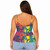 All-Over Print Women's Cami Peplum Top PBE7Y