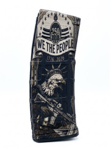We The People 250 Years laser engraved black Magpul PMAG 30 GEN M3 5.56 223 magazine