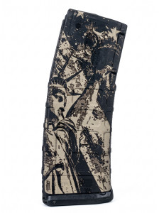 Statue of Liberty laser engraved black Magpul PMAG 30 GEN M3 5.56 223 magazine