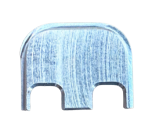 Raw Aluminum Glock Back Plate – 6061 T6 (Fits All Glock Models Except 42 & 43)