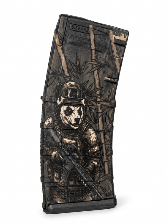 Tactical Panda Special Ops Edition laser engraved black Magpul PMAG 30 GEN M3 5.56 223 magazine