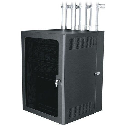 Middle Atlantic CWR-12-17PD Data Swing Cabling Wall Rack with Plexi Door