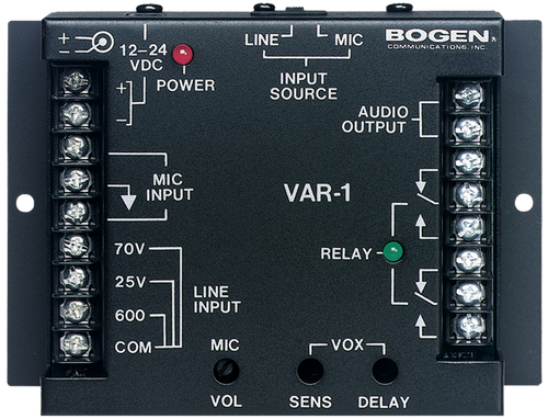 Bogen VAR1 Voice Activated Relay for 70V Paging System 2 Sets of C Form