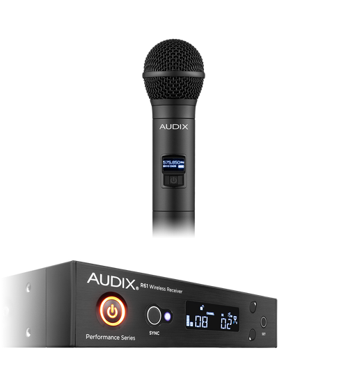 Audix AP61OM2 Handheld Transmitter Wireless Vocal Microphone System Receiver