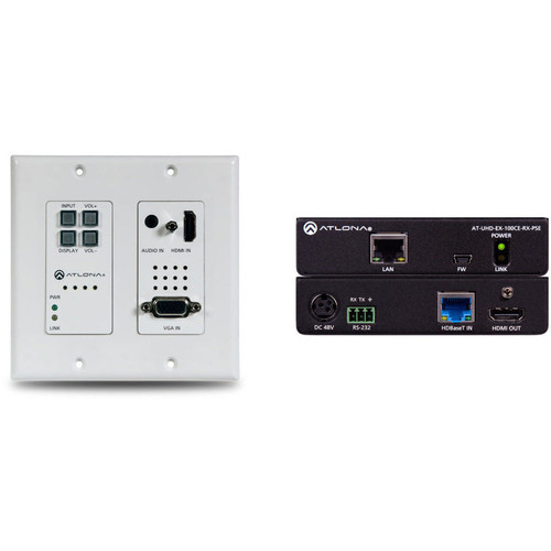 Atlona 4K-HDVS-WP-EXT UHD Extension Automatic HDMI VGA input HDBaseT Extender