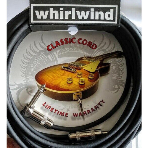 Whirlwind SN25R Classic 25ft Electric Guitar Cable Cord w/ Right Angle Made USA