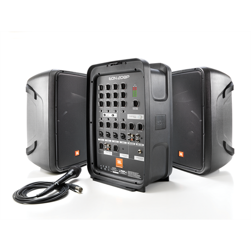 JBL EON208P 300w Portable PA System with Speakers 8 Ch Mixer Mic & Bluetooth