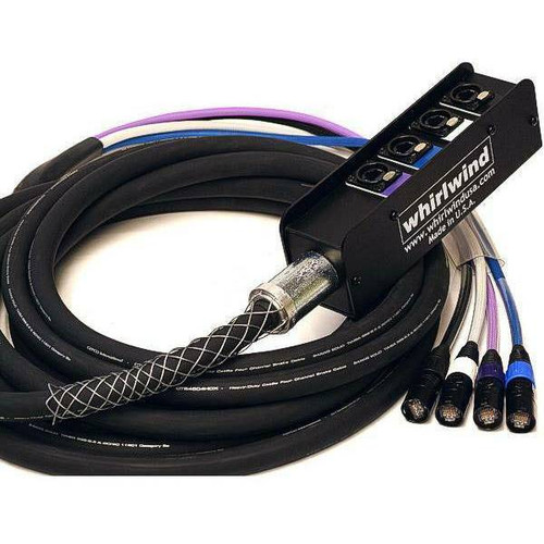 Whirlwind MD04C5E100 4 channel 100ft Cat5e Ethercon Data Snake Fully Shielded