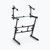 On Stage KS7365EJ Folding Z Style Keyboard Stand with Second Tier Set Up
