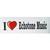 I Love Heart Echotone Music Bumper Sticker 10X3 Guitar Audio Sticker Made in USA