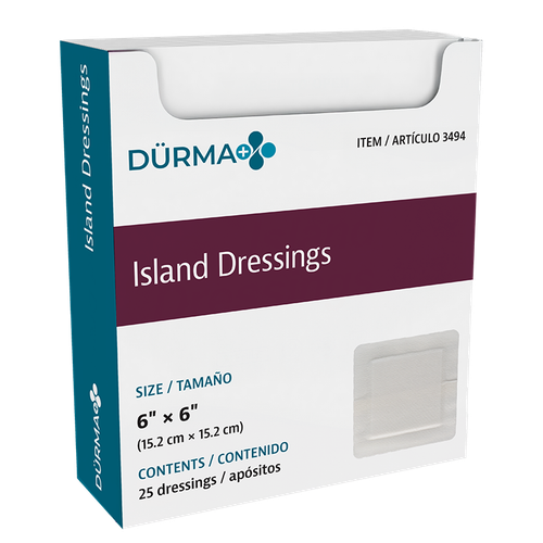 DYNAREX Island Dressing Sterile, 6" x 6"