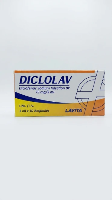 DICLOLAV DICLOFENAC IM/IV 75MG/ML 3ML