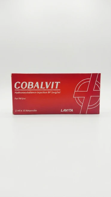 LAVITA COBALVIT Hydroxycobalamine (B12 depot) 1mg/ml ampoules