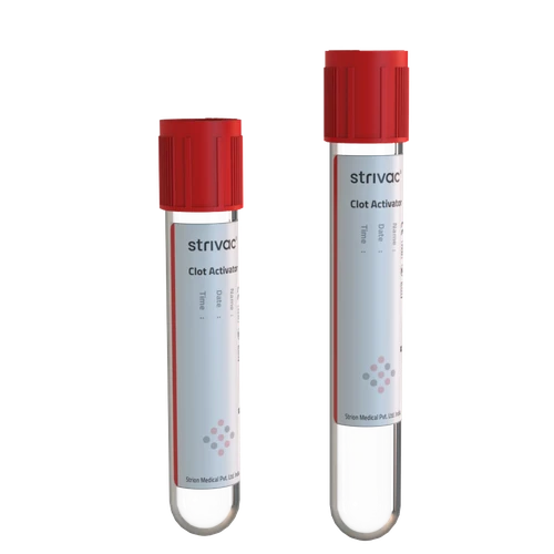 STRIVAC Vacutainer Blood Collection Tubes Clot Activator Red 3.0ml