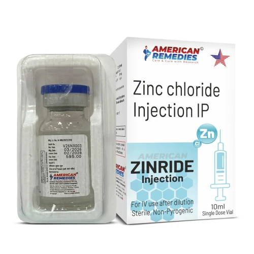 AMERICAN REMEDIES ZINRIDE Zinc Chloride Injection IP 10ml Vial
