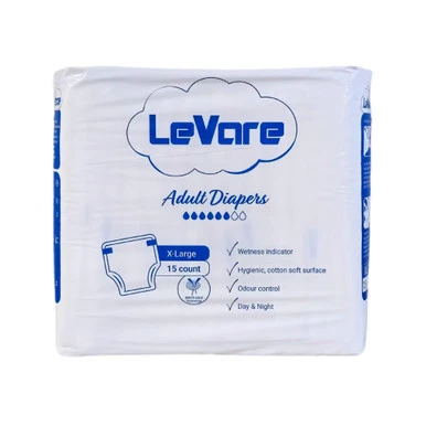 LEVARE Adult Diapers X-Large 58"-64" 22's