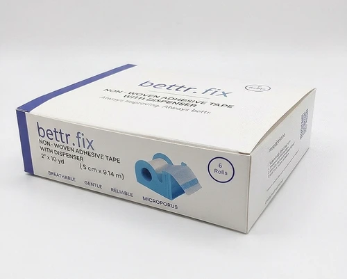 BETTR.FIX Non-Woven Adhesive tape 2" (5cm x 9m) with dispenser