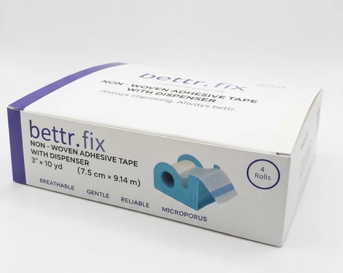 BETTR.FIX Non-Woven Adhesive tape 3" (7.5cm x 9m) with Dispenser
