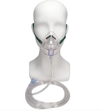 FORSURE Oxygen Mask with 7FT Tubing Medium Concentration Pediatric (Non-rebreather)