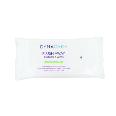 DYNAREX Flushable Wipes - Adult, 9" x 13" Soft Pack