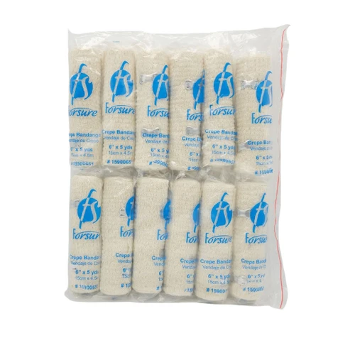 FORSURE  Bandages, Crepe B.P. 6" X 4.5M