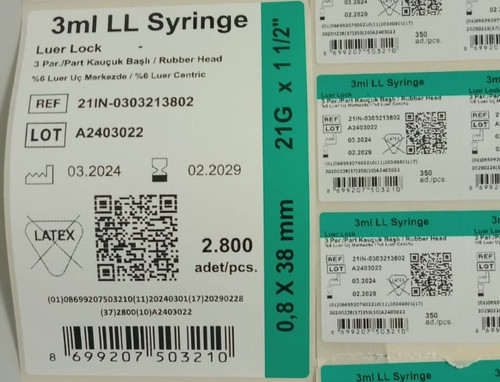SET Inject 3 ml Luer Lock Syringe with 21G x 1 1/2Ã¢â‚¬Â Needle
