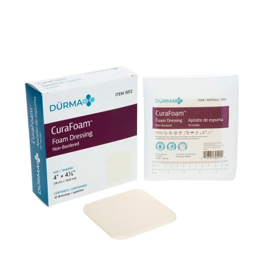 DYNAREX Curafoam Foam Dressings 4"x4.25"
