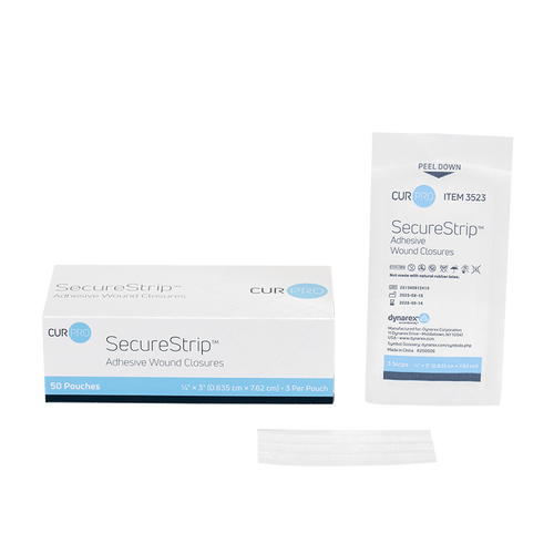 DYNAREX SecureStrip Adhesive Wound Closures - Sterile, 1/4" x 4"