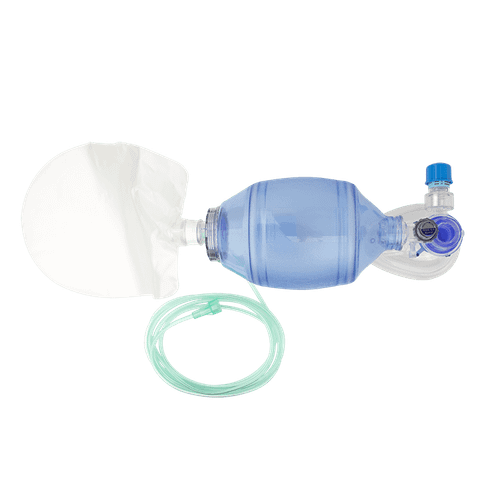 DYNAREX Adult Manual Pulmonary Resuscitator (MPR) Mask, Reservoir Bag, Oxygen Tubing