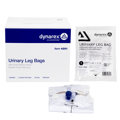 DYNAREX Urinary Drainage Leg Bag without valve 600ml