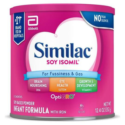 ABBOTT SIMILAC Soy Isomil Soy-Based Powder with Iron 12.4oz (352g)
