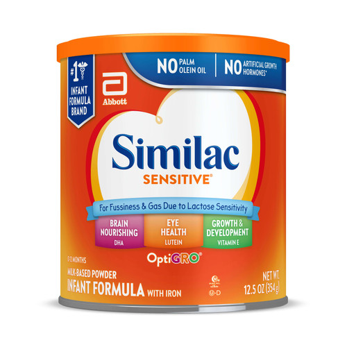 ABBOTT SIMILAC Sensitive Milk Based Powder with Iron 12oz 340g