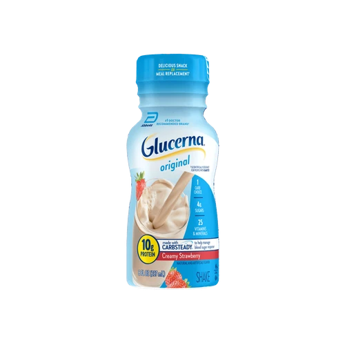 ABBOTT GLUCERNA Shake Creamy Strawberry 8oz 237ml