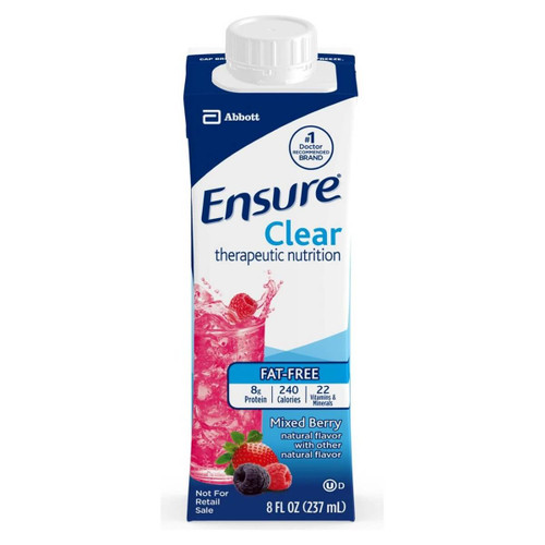ENSURE Clear Therapeutic Nutrition Fat Free Mixed Berry 8oz 237ml