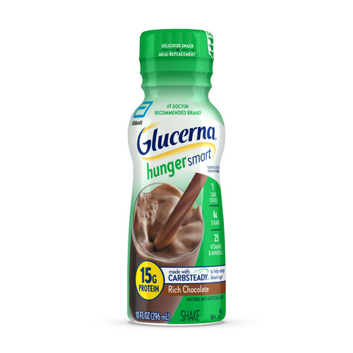 ABBOTT GLUCERNA Hunger Smart Shake Rich Chocolate 10oz 296ml
