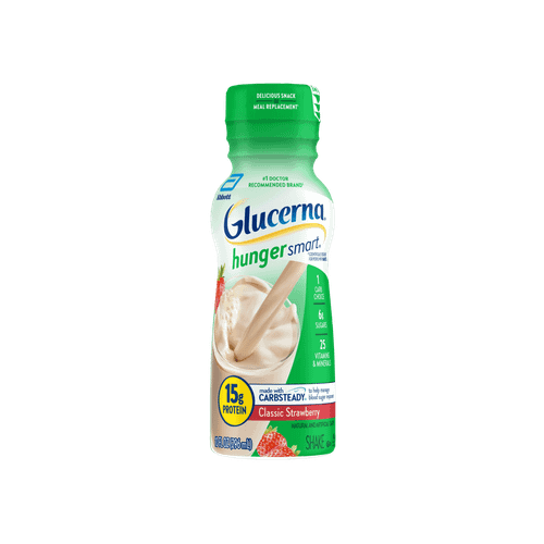ABBOTT GLUCERNA Hunger Smart Shake Creamy Strawberry 10oz 296ml