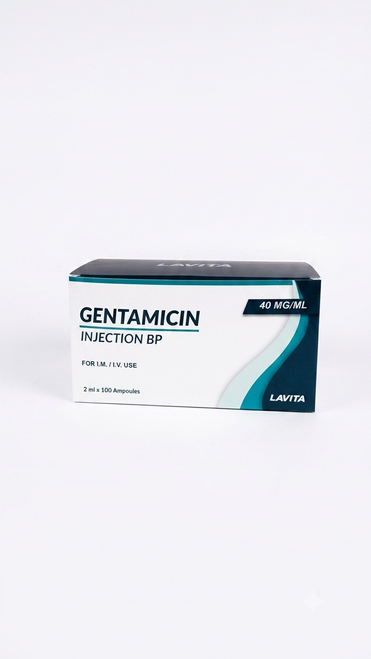 LAVITA Gentamycin Sulphate 40mg/ml, 2ml ampoule