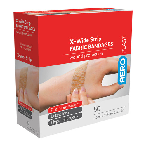 AEROPLAST Premium Weight X Wide Strip 1"x3"