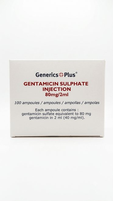 GENERICS PLUS Gentamicin Injection 40mg/ml 2ml Ampoule