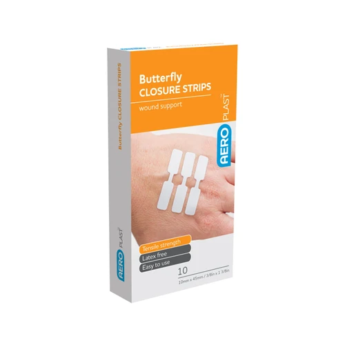 AEROPLAST Butterfly Closure Strips Wound Protection (45mm x 10mm) bx10