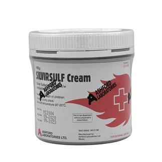 ASHFORD SILVIRSULF Silver Sulfadiazine Cream 1% w/w Antibacterial 450g TL