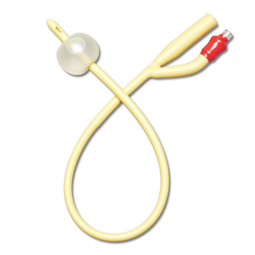 MEDLINE Foley Catheter SC Latex 18FR 10ml Straight Tip 2-way