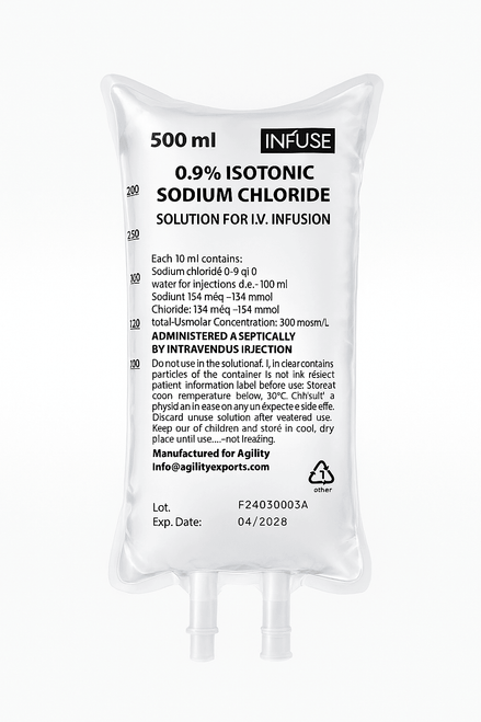 INFUSE Sodium Chloride 0.9% IV 1000ml bag