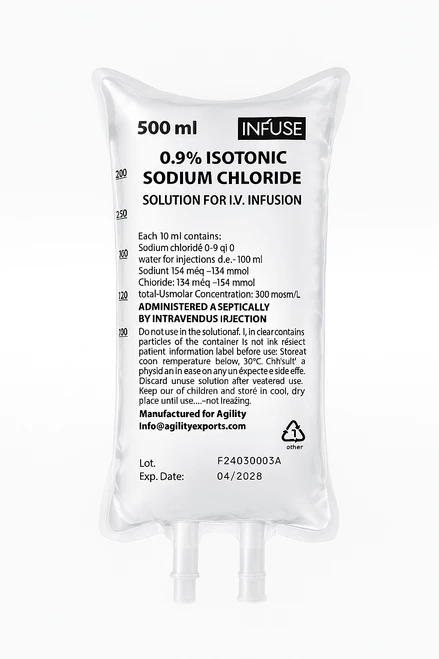 INFUSE Sodium Chloride 0.9% IV 1000ml bag